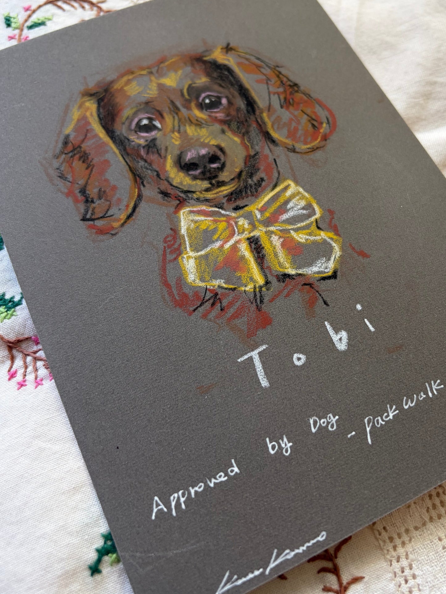Live Pet Portrait /APPROVED BY DOG