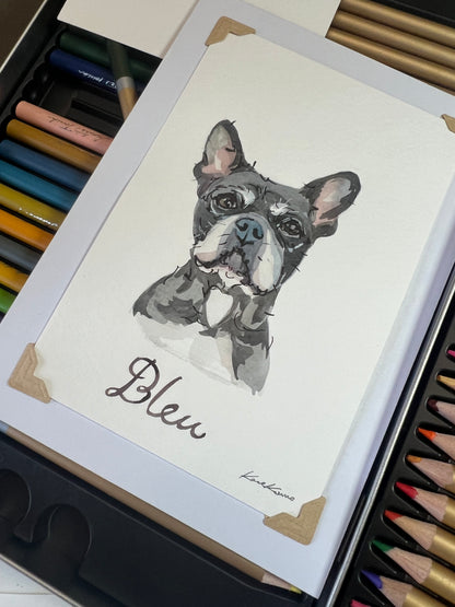 Pet Portraits - Watercolor 5" x 7"