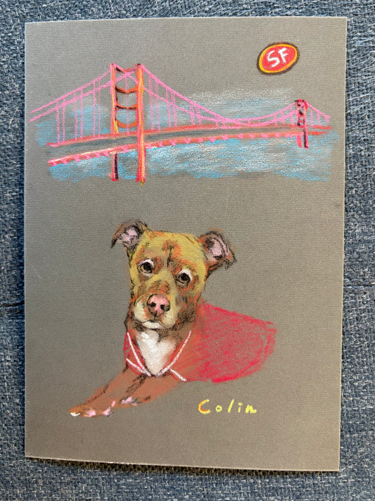 Custom Pet Portrait Pastel Painting 5”x 7”