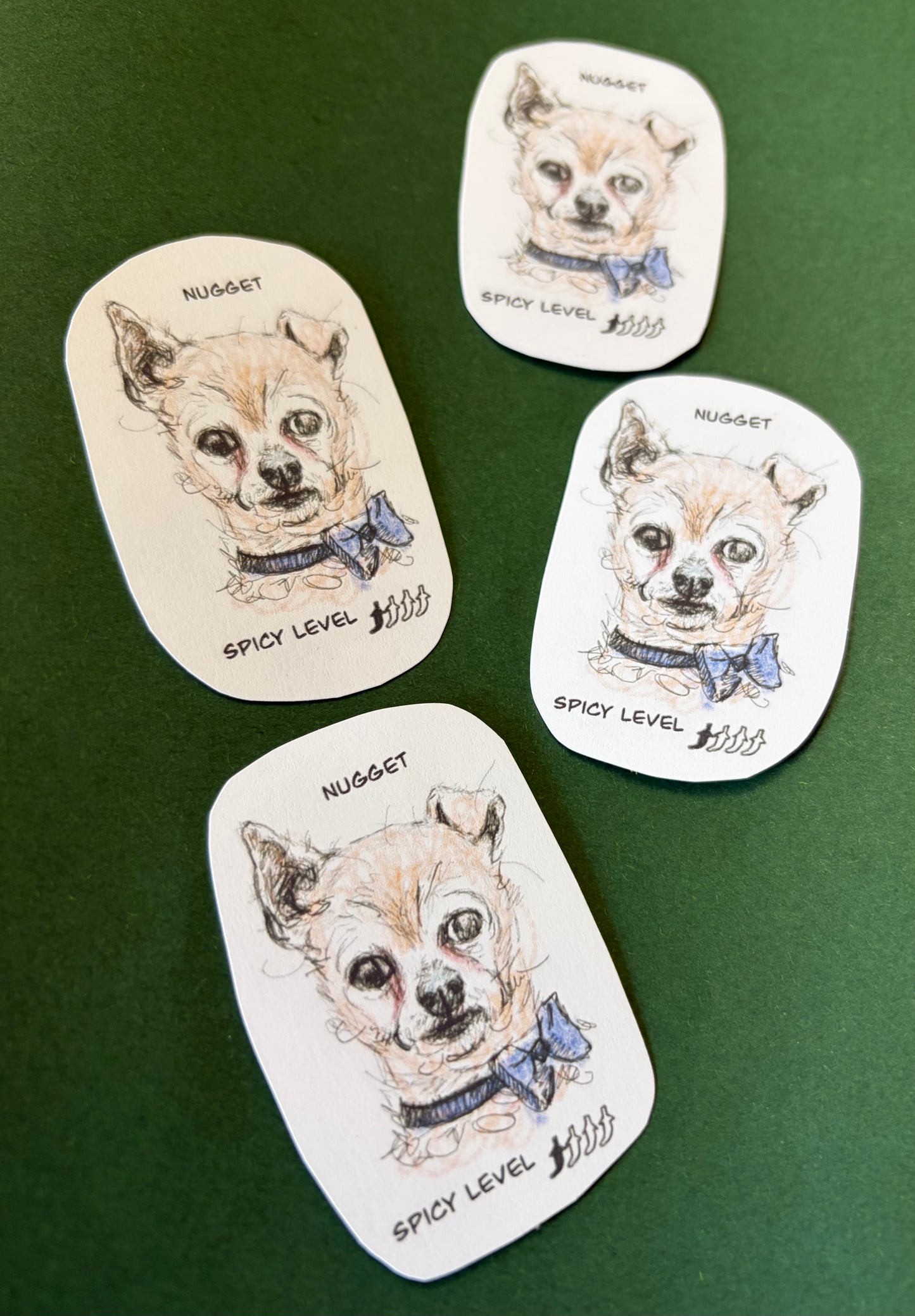 Messy Sketch Pet Portrait - Custom Stickers