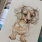 Custom Pet Portrait 4"x 6" / Color Pencil
