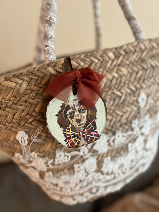 Holiday Custom Pet Portrait Ornament