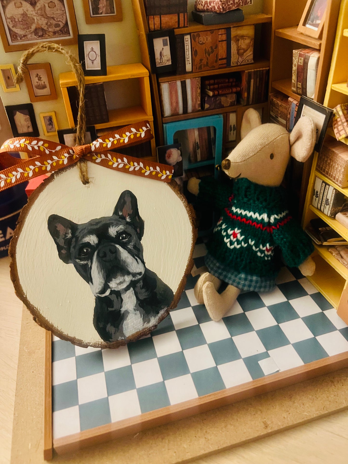Holiday Custom Pet Portrait Ornament