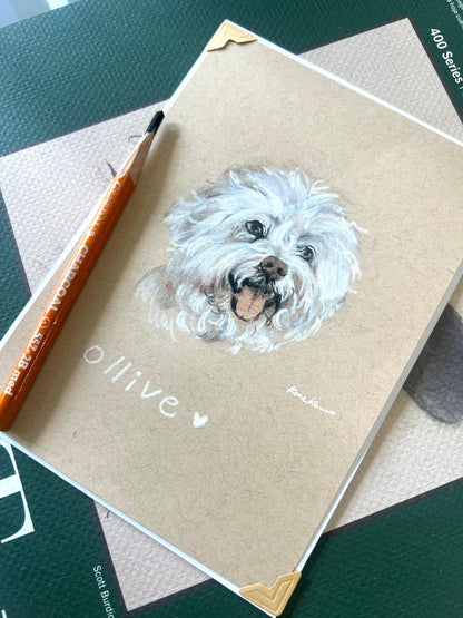 Pet Portrait- Drawing 5"x7"