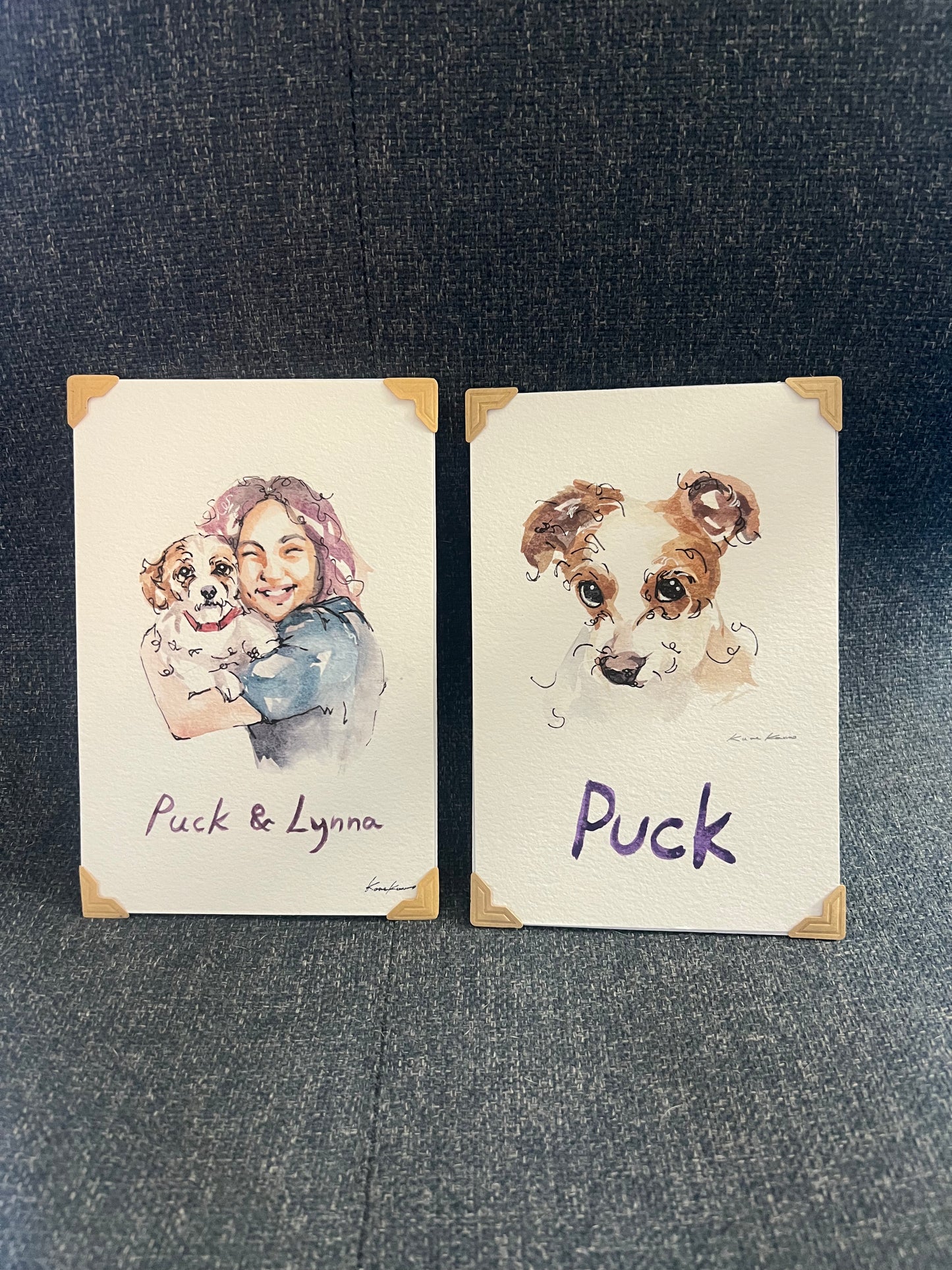 Owner&Pet Portrait / Watercolor