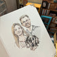 BOGO FREE Owner & Pet Portrait watercolor painting