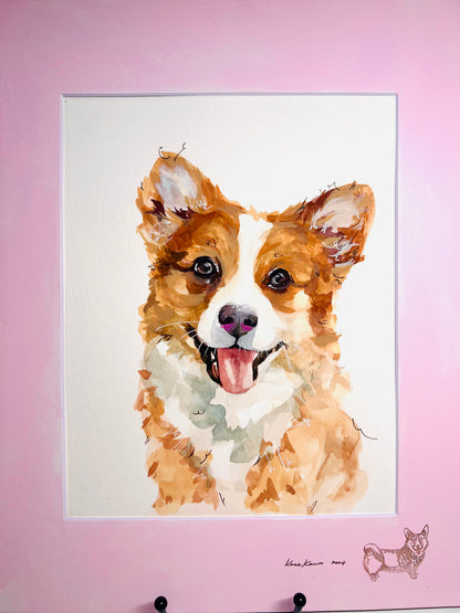 Pet Portait - Watercolor Painting