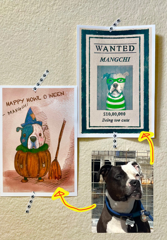 Howl-O- Ween Custom Art Print & Stickers